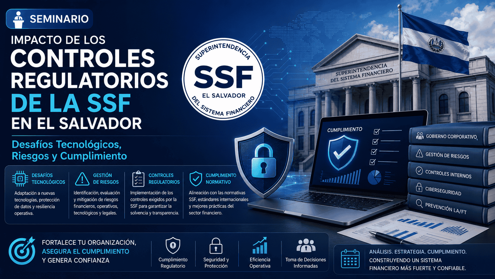 Impacto de los Controles Regulatorios de la SSF en El Salvador: Desafíos Tecnológicos, Riesgos y Cumplimiento
